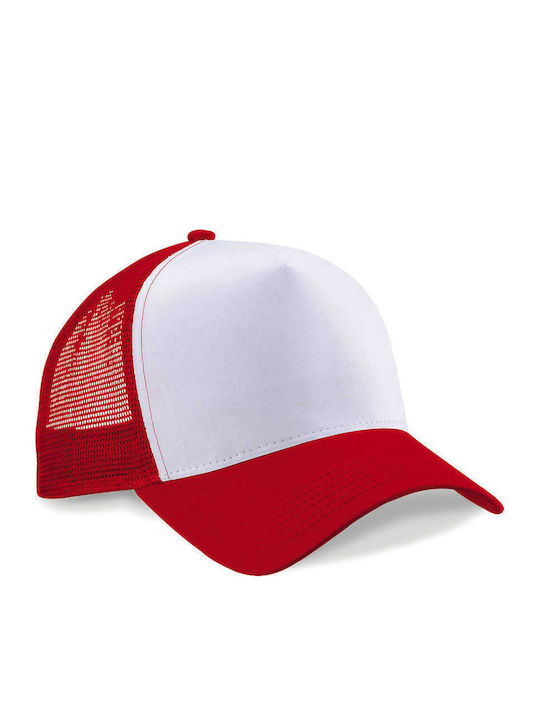 Beechfield Jockey με Δίχτυ Classic Red / White