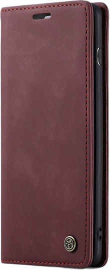Caseme Luxury Wallet Synthetic Leather Plum (Redmi Note 11 Pro)