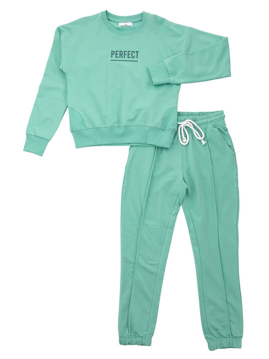 Funky Kids Sweatpants Set Green 2pcs