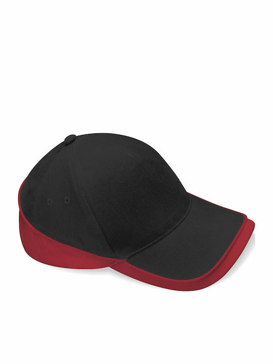 Beechfield Jockey Black / Classic Red