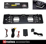 Kirosiwa Car License Plate Frame Parking System with Camera / Buzzer and 2 Sensors in Black Colour