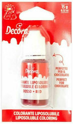 Decora Colorant pentru Cofetărie în Formă Lichidă Liposoluble Coloring Roșu 1buc 15gr 9600082