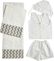 Nuova Vita Set Christening Oilcloths Gray Ecru ...