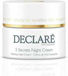 Declaré 5 Secrets Night Cream Αnti-aging Night Cream Suitable for All Skin Types 50ml