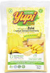 NoCarb Organic Product Mix for Zele Yupi Sugar Free with Flavor Banana for Jelly & Pastry Cream Gluten Free 100gr