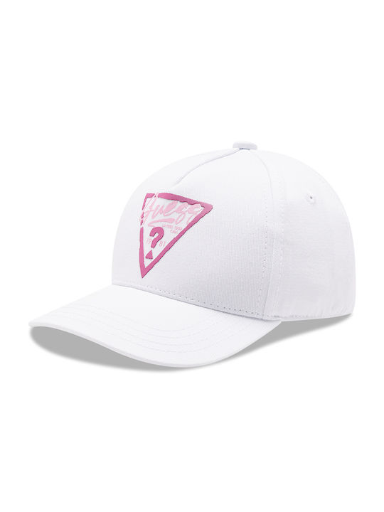 Guess Kids' Hat Jockey Fabric White