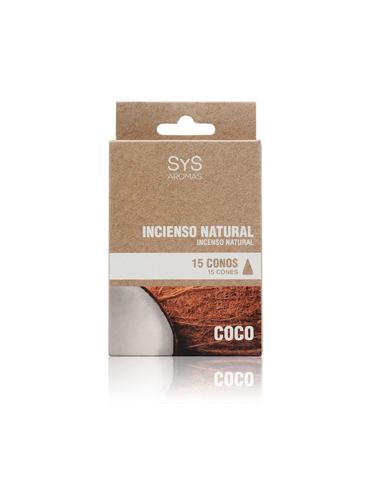 Laboratorio SyS Conuri Parfumate cu Aromă Nucă de cocos 03322 15buc