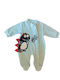 Sweet Baby Baby Bodysuit Long-Sleeved Velvet Light Blue