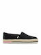 Heavy Twill Women's Fabric Espadrilles Black