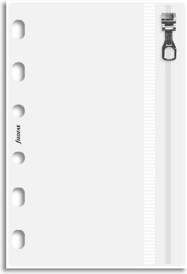Filofax Folii de Plastic pentru Documente cu Găuri Pocket Plic cu închidere tip fermoar