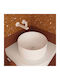 Olympia Open Round 01 Countertop Sink Porcelain 40x40x17cm White
