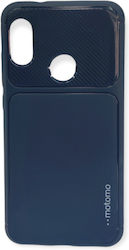 Motomo Shockproof Carbon Back Cover Πλαστικό Ανθεκτική Μπλε (Huawei P20 Lite)