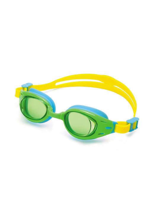 Vaquita Star Γυαλιά Κολύμβησης Παιδικά με Αντιθαμβωτικούς Φακούς Κίτρινο/Πράσινο
