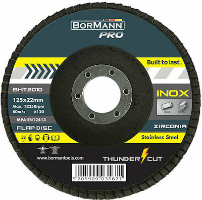 Bormann Pro BHT2009 Disc de șlefuire pentru Inox 125mm Set de 1buc