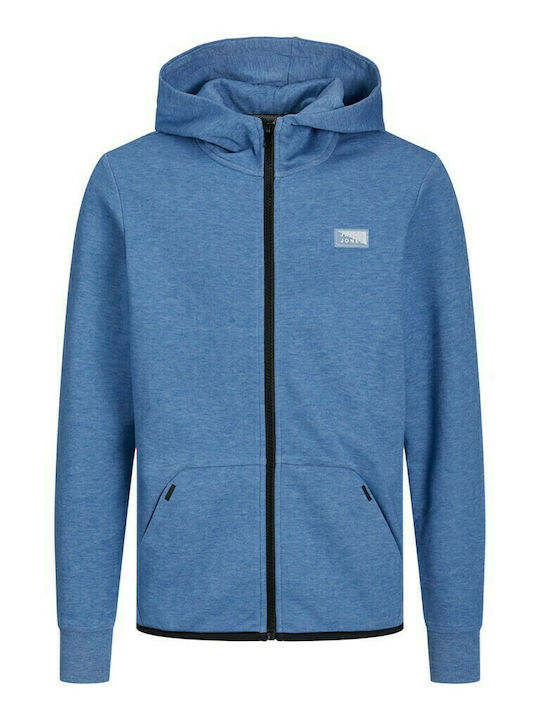 Jack & Jones Kinder-Sweatjacke mit Kapuze Hellblau