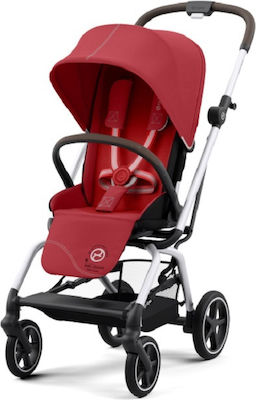 Cybex Eezy S Twist+2 SLV Adjustable Baby Stroller Suitable for Newborn Hibiscus Red 8.6kg