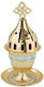 Vappas Tabletop Vigil Oil Lamp Metallic Χρυσό 11x11x19cm 9545Β-1