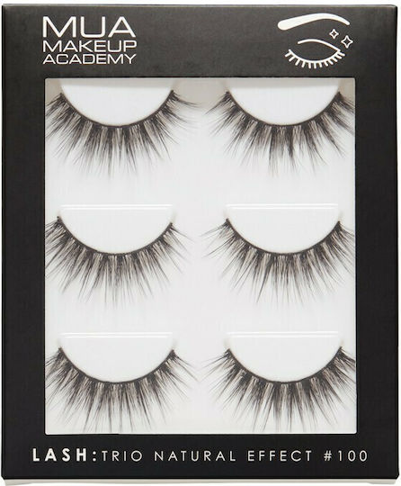 MUA Lash Trio Естествен Ефект 3 Бройки