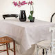 Melinen Tiffany Cotton & Polyester Tablecloth Grey 135x140cm