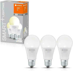 Ledvance Smart LED Bulbs 9.5W for Socket E27 and Shape A60 Warm White 1055lm Dimmable 3pcs