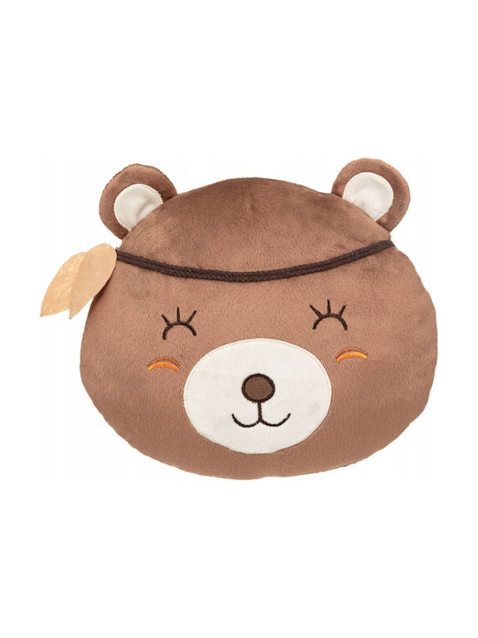 Atmosphera Διακοσμητικό Μαξιλάρι Κούνιας Bear Καφέ 27x30cm