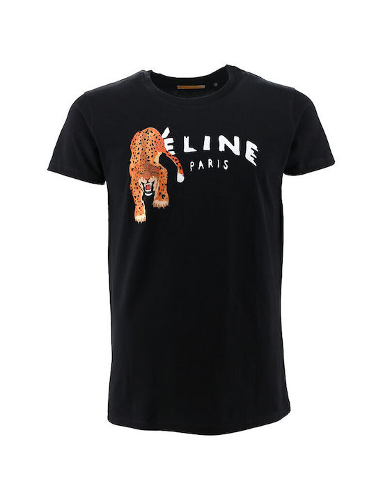 TRICOU CU LOGO IMPRIMAT DR.FAKE FELINE NEGRU