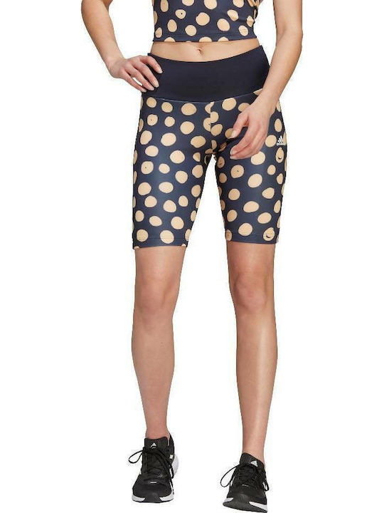 adidas Farm Training Leggings-Shorts Navy Blue