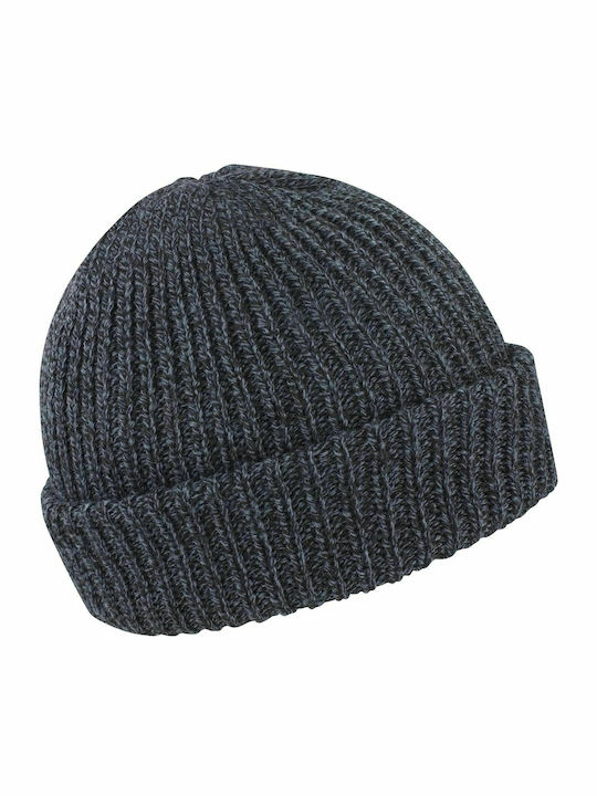Result Ribbed Beanie Cap Gray