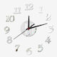 Acrylic Wall Clock Small DIY Silver Wall Clock