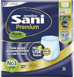 Sani Sensitiv Premium Inkontinenz-Unterwäsche Groß 12Einheiten Sani Sensitiv Premium Inkontinenz-Unterwäsche Groß 12Einheiten