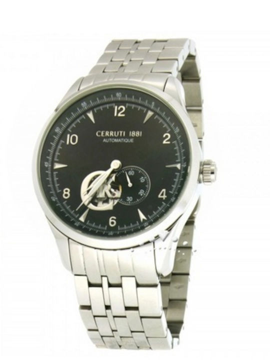 Cerruti Men's Watch Chronograph Automatic with Silver Metal Bracelet