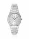 Visetti Ανδρικό Ρολόι 44mm Μπαταρίας με Ασημί Μεταλλικό Μπρασελέ