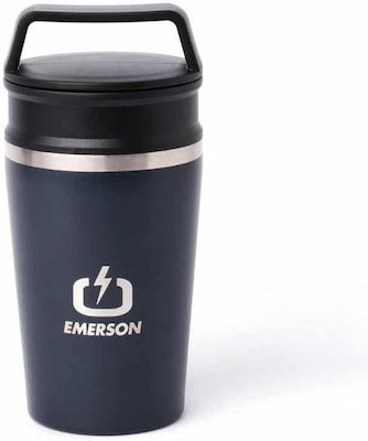 Emerson Ποτήρι Θερμός Blue Black 300ml