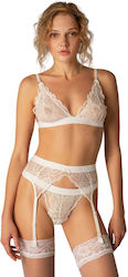 Milena by Paris 5353 Beiges Strümpfe & Strumpfhalter