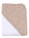 Baby Star Baby Hooded Bath Towel with Foliage Beige 95x95cm