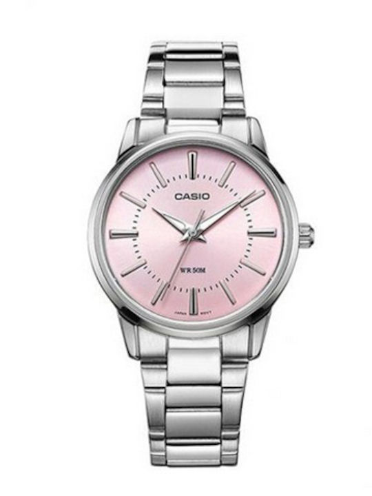 Casio Womens Watch 30mm Battery With Silver Steel Bracelet