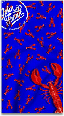 John Frank Lobster Beach Towel Blue 150x80cm.