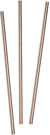 Ginger Ray Καλαμάκια Χάρτινα Rose Gold 25τμχ