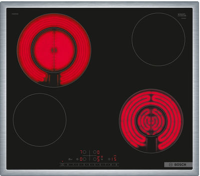 Bosch Autonomous Cooktop with Ceramic Burners and Locking Function 58.3x51.3cm