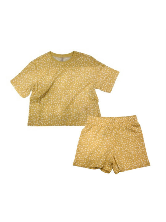 Kids Only Kinder Set mit Shorts Sommer 2Stück Gelb