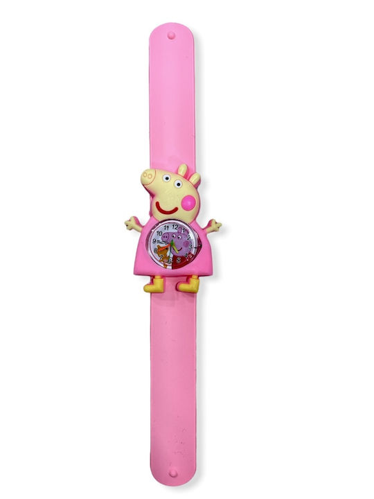 Mood Makers Παιδικό Αναλογικό Ρολόι Peppa Pig Ροζ