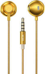 WK YC05 Слушалки Безжични Стерео с жак 3.5mm Златист