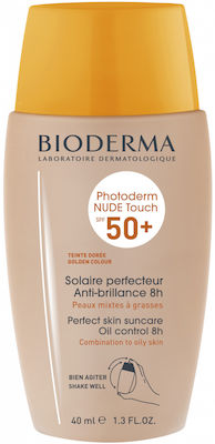 Bioderma Photoderm Nude Touch Mineral Αντηλιακή Κρέμα Προσώπου SPF50 40ml