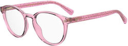 Chiara Ferragni Damen Acetat Brillengestell Ros...