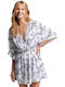 Beach Playsuit Damen Kurzärmelig Einteiler Shorts Weiß