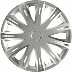 AMiO Car Hubcap Set Hubcap Spark 13" 4pcs Silver AM-/AM