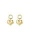 Luca Barra Earrings Dangling made of Steel Gold Plated