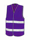 Result Men's Safety Vest with Reflective Film Purple
