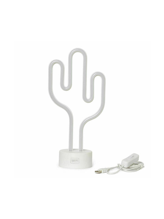 Legami Milano Decorativă Lampă Cactus Neon Baterie Verde