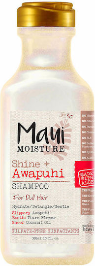 Maui Moisture Sampon De Par Moisture Shine Amplifying Awapuhi Hidratare Și Strălucire Pentru Păr Uscat 385ml